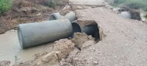 The roads of Maranabasari village are like a river