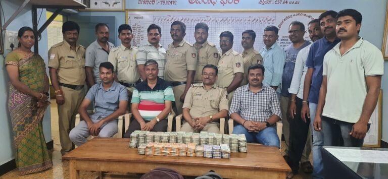 ಸಿನಿಮೀಯ ಸ್ಟೈಲ್ ನಲ್ಲಿ ಪೊಲೀಸರ ಕಾರ್ಯಾಚರಣೆ; ಅಕ್ರಮ ಹಣ ಜಪ್ತಿ, ನಾಲ್ವರ ಬಂಧನ