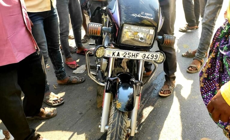ಬೈಕ್-ಬಸ್ ನಡುವೆ ಡಿಕ್ಕಿ; ಸ್ಥಳದಲ್ಲೇ ಬೈಕ್ ಸವಾರ ಸಾವು