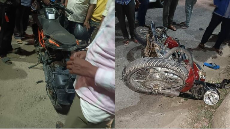 ಎರಡು ಬೈಕ್‌ಗಳ ನಡುವೆ ಮುಖಾಮುಖಿ ಡಿಕ್ಕಿ, ಸವಾರ ಸಾವು