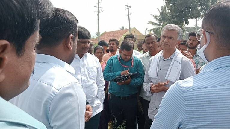 ಭೂ ಮಾಪನ ಕಾರ್ಯವನ್ನು ಪರಿಶೀಲನೆ ನಡೆಸಿದ ಕೃಷ್ಣ ಬೈರೇಗೌಡ
