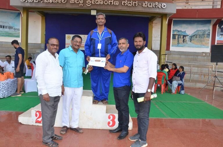 ಕ್ರೀಡಾಕೂಟದಲ್ಲಿ ಹೆಚ್.ಎನ್ ಗೌಡರ ತೃತೀಯ