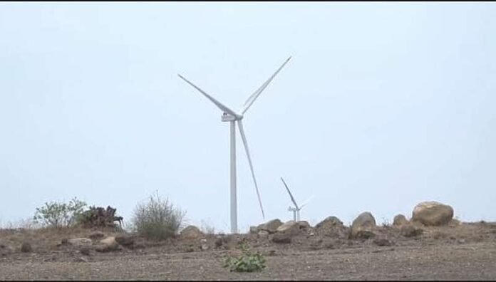 Installation of huge wind fans on Singatalur Irrigation Project land itself