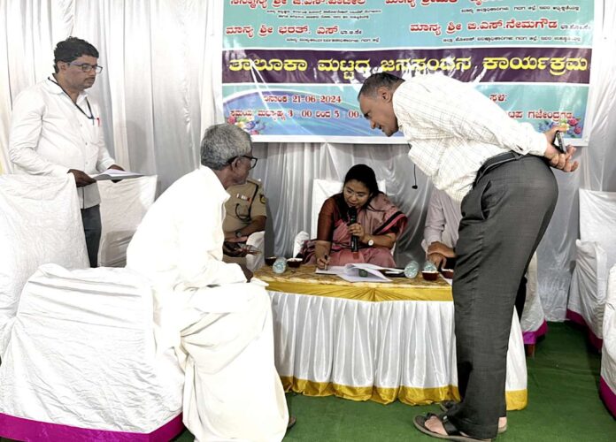 Public awareness program by District Collector in Gajendragad