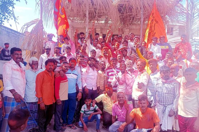 Celebration of BJP workers
