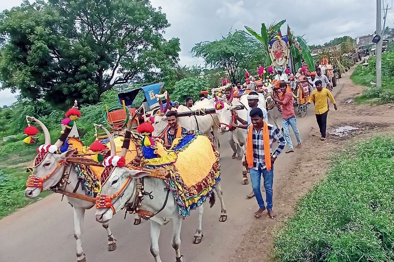 Special worship by farmers for rain