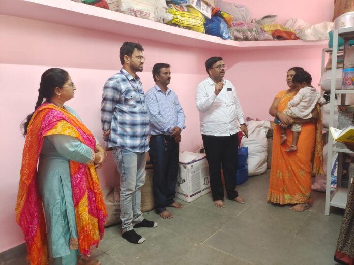 Sangamesh Babaleswar visited the Government Children's Children's Home for Girls in the city on Wednesday