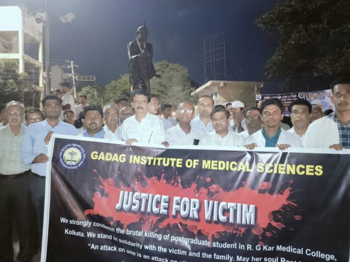 Protest against killing of medical student