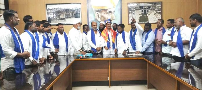 Jai Bheem Sangharsh Samithi elects Sameera Jamadar as Honorary President of Minority Unit of District Unit