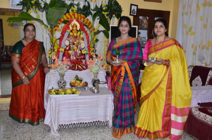 Varalakshmi Puja at ST. Hiremath Girija Sankara Nilayam