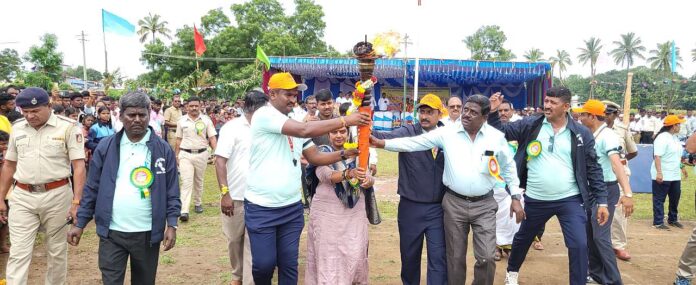 Start of zonal level sports event at Narada Muni High School