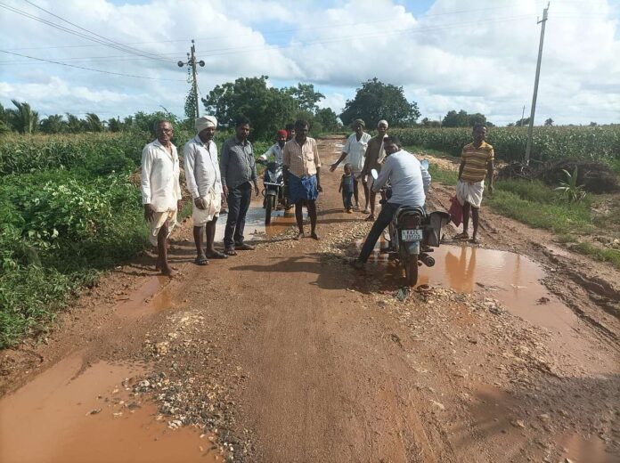Villagers demand road repair