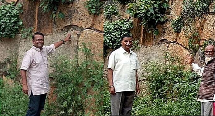 A fort wall of the Vijayanagar period was discovered