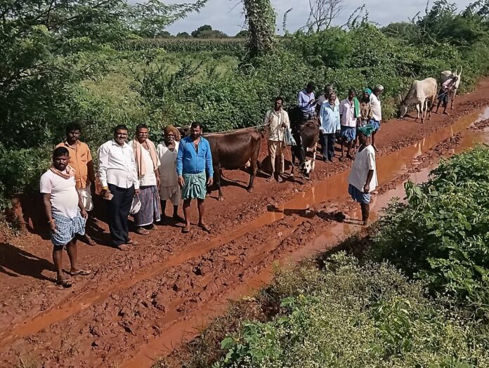 Decision to protest for road improvement