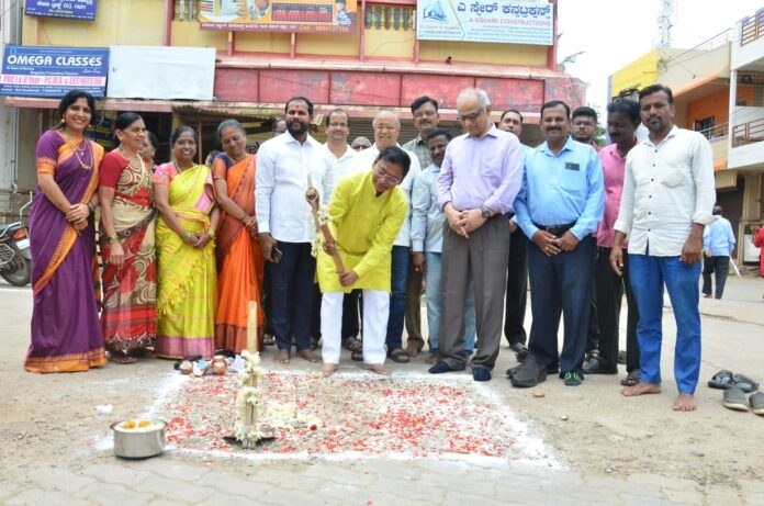 Bhumi Puja of CC road works