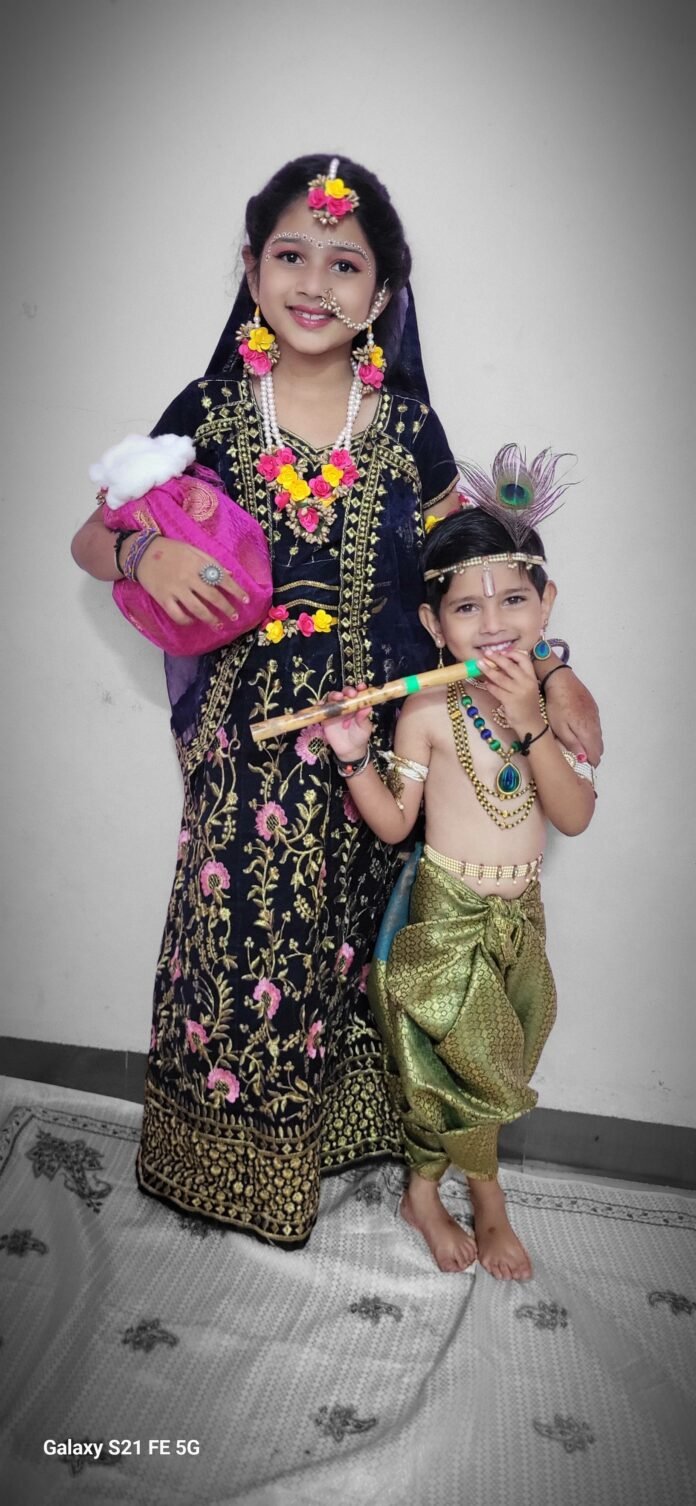 Krishna Janmashtami dressed up celebration