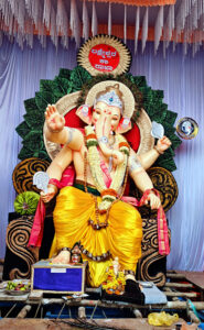 Image of Ganesha idols installed in different places of Lakshmeshwar taluk