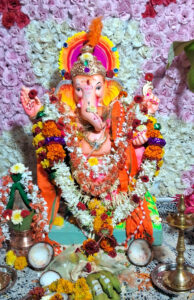 Image of Ganesha idols installed in different places of Lakshmeshwar taluk