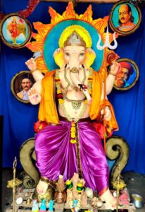 Image of Ganesha idols installed in different places of Lakshmeshwar taluk