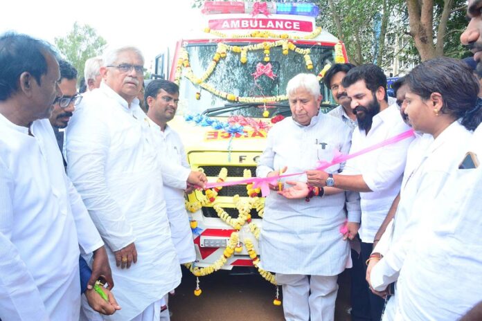 Foundation stone laying of gymnasium building works and dedication of state of the art ambulance and inauguration of new dialysis unit
