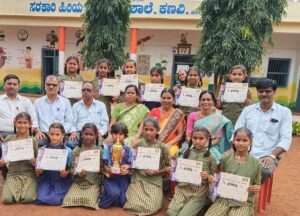 Government primary school girls selected for district level
