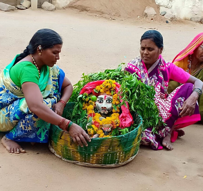 A special celebration with special worship of Jokumar Swamy by women