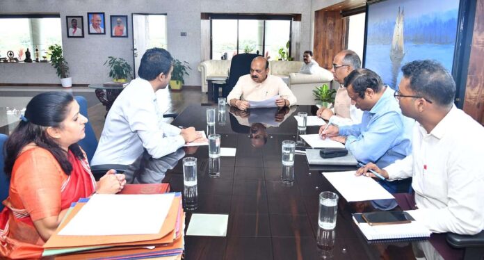Progress review meeting of railway works under Haveri-Gadag districts