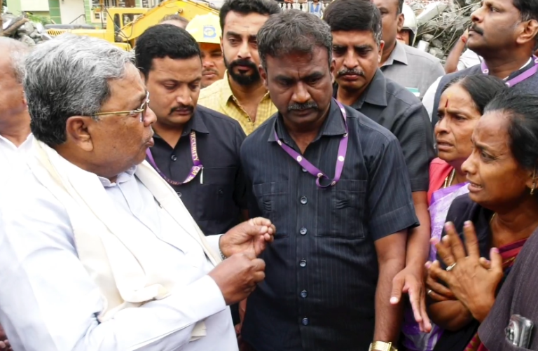 ಕಟ್ಟಡ ಕುಸಿತ ಪ್ರಕರಣದಲ್ಲಿ ಮೃತಪಟ್ಟವರಿಗೆ 5 ಲಕ್ಷ ರೂ. ಪರಿಹಾರ: ಸಿಎಂ ಸಿದ್ದರಾಮಯ್ಯ