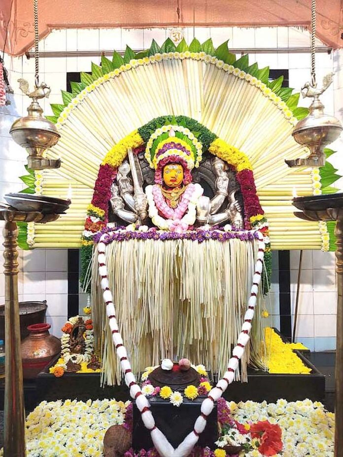 Panjurli decoration for Goddess Banashankari on Vijayadashami