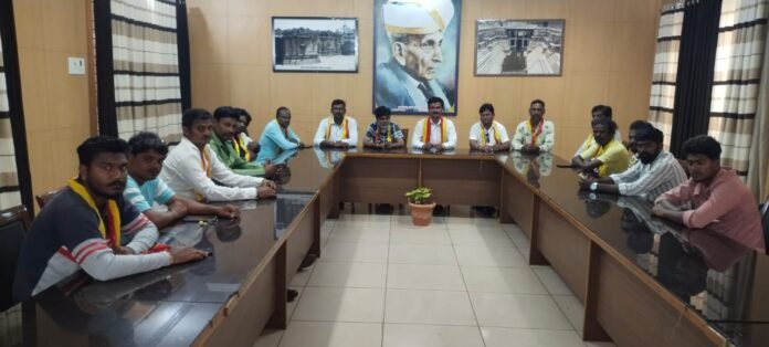 Karave (H.Shivaram Gowdra faction) pre-meeting of Rajyotsava from Gadag district unit