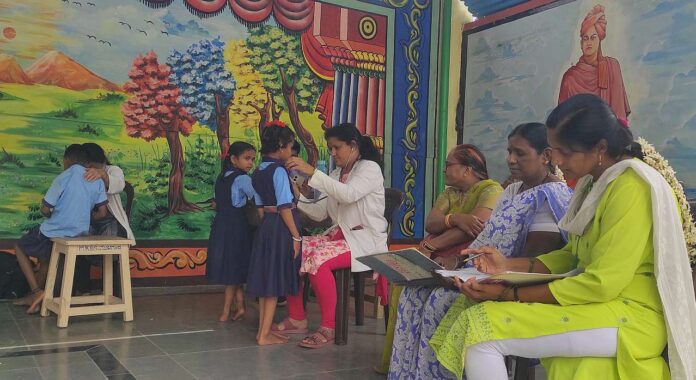 Health check up of school children