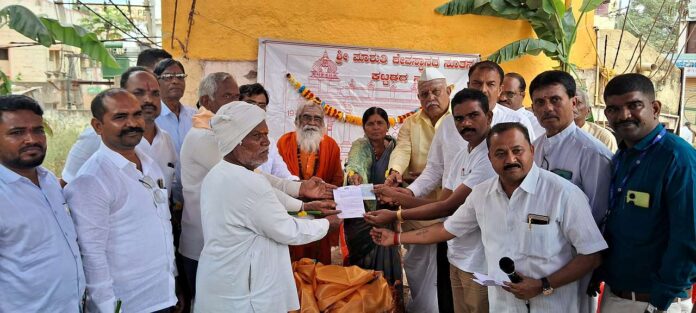 Funding for the work of Maruti temple near Shigli Naka from D.Gra Yojana