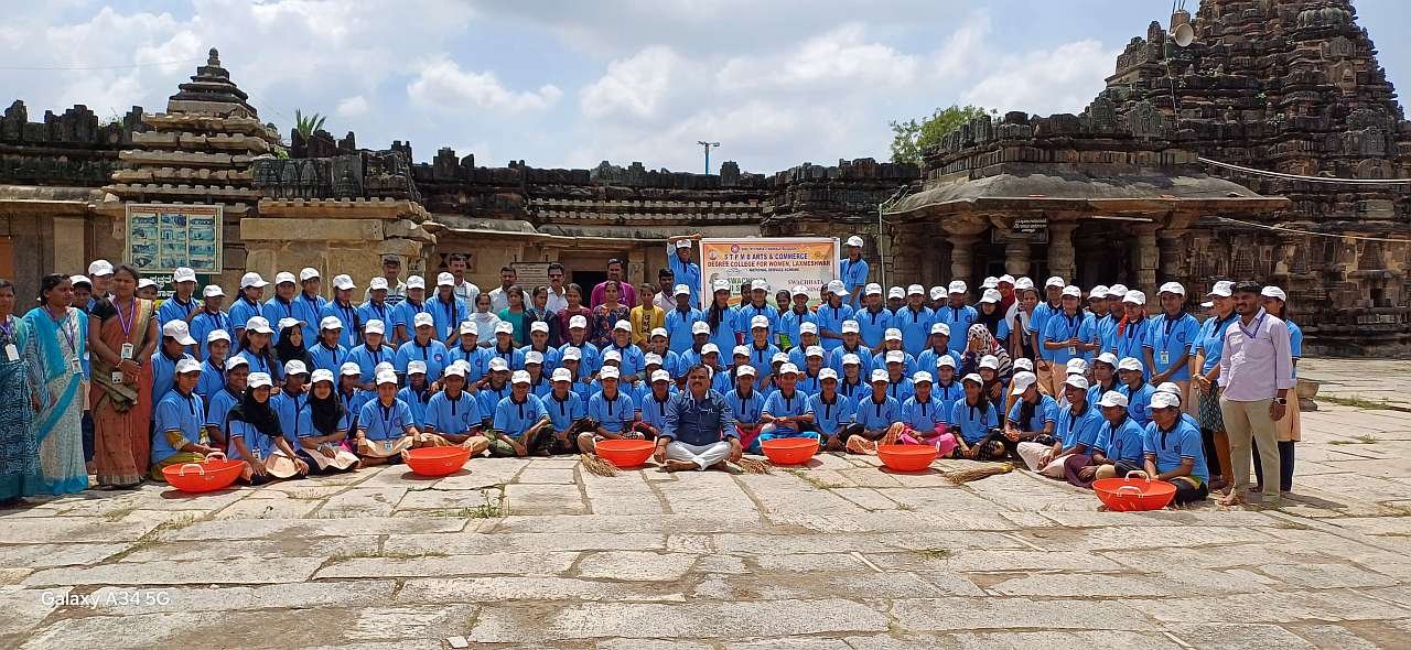 Cleanliness program at Sri Someshwara temple