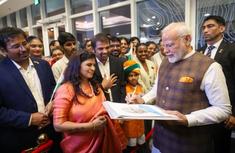 ನರೇಂದ್ರ ಮೋದಿಗೆ ಗಯಾನಾದಲ್ಲಿ ಅದ್ದೂರಿ ಸ್ವಾಗತ: 56 ವರ್ಷಗಳ ಬಳಿಕ ಪ್ರಧಾನಿ ಮೊದಲ ಭೇಟಿ