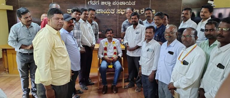 ತಾ.ಪಂ ನೂತನ ಕಾರ್ಯನಿರ್ವಾಹಕ ಅಧಿಕಾರಿಯಾಗಿ ಚಂದ್ರಶೇಖರ ಬಿ.ಕಂದಕೂರ ಅಧಿಕಾರ ಸ್ವೀಕಾರ