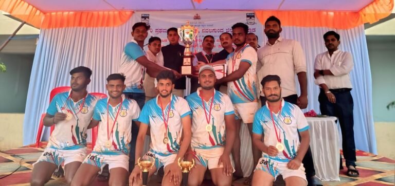 ವ್ಹಾಲಿಬಾಲ್ ಕ್ರೀಡಾಕೂಟದಲ್ಲಿ ಗೆಲವು