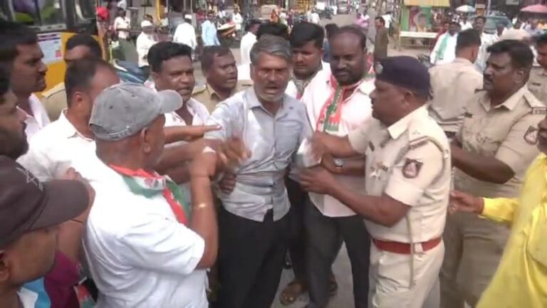 ಶಾಸಕ ಜಿ ಎಸ್ ಪಾಟೀಲ್ ಗೆ ಸಚಿವ ಸ್ಥಾನಕ್ಕಾಗಿ ಪ್ರತಿಭಟನೆ: ಡೀಸೆಲ್ ಸುರಿದುಕೊಂಡು ಅಭಿಮಾನಿಗಳ ಆಕ್ರೋಶ!