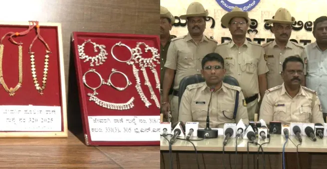ಭರ್ಜರಿ ಕಾರ್ಯಚರಣೆ ನಡೆಸಿ 4 ಕಳ್ಳತನ ಪ್ರಕರಣ ಭೇದಿಸಿದ ಕಲಬುರಗಿ ಪೊಲೀಸರು! 6 ಆರೋಪಿಗಳು ಅರೆಸ್ಟ್