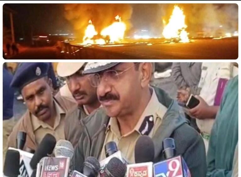 ಚಿತ್ರದುರ್ಗ| ಖಾಸಗಿ ಬಸ್ ಬೆಂಕಿಗಾಹುತಿ; 8 ಪ್ರಯಾಣಿಕರು, ಲಾರಿ ಡ್ರೈವರ್‌ ಸೇರಿ 9 ಮಂದಿ ಸಾವು: ಐಜಿಪಿ ರವಿಕಾಂತೇಗೌಡ ಸ್ಪಷ್ಟನೆ!