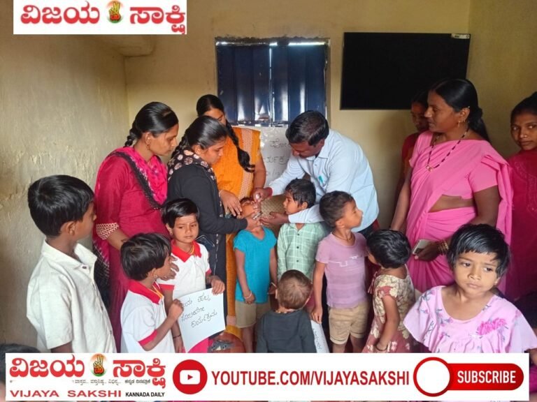 ರಾಷ್ಟ್ರೀಯ ಪೋಲಿಯೋ ಲಸಿಕಾ ಅಭಿಯಾನಕ್ಕೆ ಯಲ್ಲಪ್ಪ ಎಚ್. ಬಾಬರಿ ಚಾಲನೆ