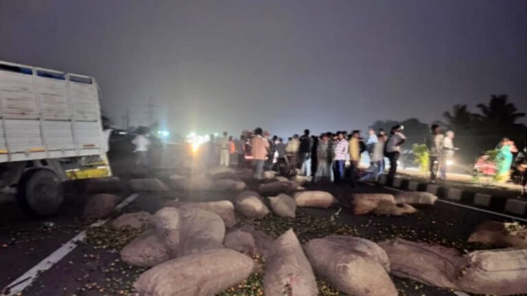 ಹಾಸನ: ಅಡಕೆ ಕಟಾವು ವಾಹನ ಪಲ್ಟಿ, ಮೂವರು ಕಾರ್ಮಿಕರು ಸ್ಥಳದಲ್ಲೇ ಸಾವು