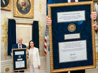 ಕೊನೆಗೂ ಡೊನಾಲ್ಡ್​ ಟ್ರಂಪ್ʼ​ಗೆ ಸಿಕ್ಕೇ ಬಿಡ್ತು ನೊಬೆಲ್ ಶಾಂತಿ ಪುರಸ್ಕಾರ!