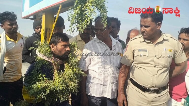 ಗದಗ: ಕಡಲೆ ಕಳ್ಳನಿಗೆ ಕಂಬಕ್ಕೆ ಕಟ್ಟಿಹಾಕಿ ಹಿಗ್ಗಾಮುಗ್ಗಾ ಥಳಿತ!