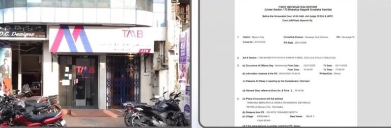 ಬ್ಯಾಂಕ್​ನಲ್ಲಿ ನಕಲಿ ಚಿನ್ನ ಅಡವಿಟ್ಟು 56 ಲಕ್ಷ ರೂ. ವಂಚನೆ; 7 ಮಂದಿ ವಿರುದ್ಧ ಎಫ್‌ಐಆರ್