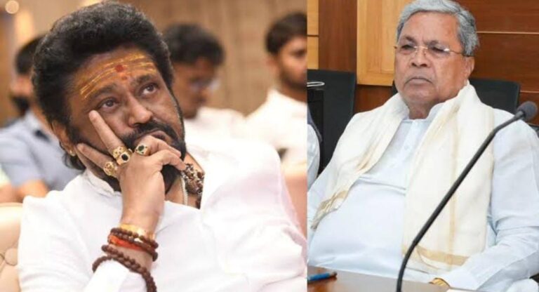 ರಾಘವೇಂದ್ರ ಸ್ವಾಮಿ ಫೋಟೋ ತಳ್ಳಿದ ಸಿದ್ದರಾಮಯ್ಯ; ಸಿಎಂ ನಡೆಗೆ ಕೆಂಡಕಾರಿದ ಜಗ್ಗೇಶ್