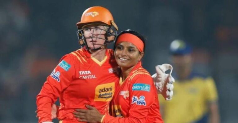 ರಾಜೇಶ್ವರಿ–ಡಿವೈನ್ ಅದ್ಬುತ ಆಟ: ಯುಪಿ ವಿರುದ್ಧ ಗುಜರಾತ್‌ಗೆ 45 ರನ್‌ ಜಯ!