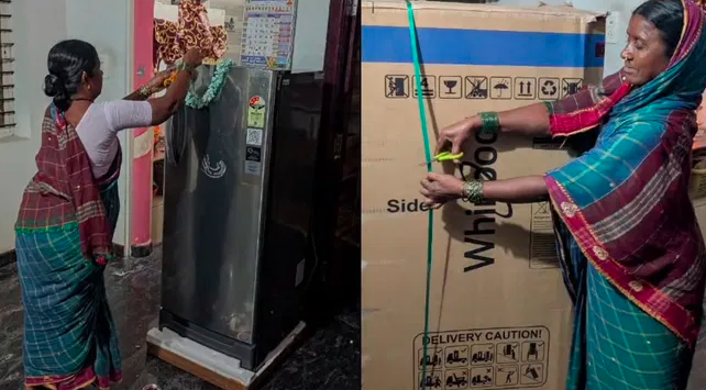 “ಗೃಹಲಕ್ಷ್ಮಿ ಯೋಜನೆ”ಯ ನೆರವಿನಿಂದ ಫ್ರಿಡ್ಜ್ ಖರೀದಿಸಿದ ರಾಯಚೂರಿನ ಮಹಿಳೆ..!