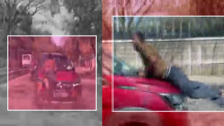 ಗಾಡಿ ಟಚ್ ಆಗಿದ್ದಕ್ಕೆ ಗಲಾಟೆ: ಬೆಂಗಳೂರಿನಲ್ಲಿ ಕಾರು ಚಾಲಕನ ಹುಚ್ಚಾಟ, ವೈರಲ್ ವಿಡಿಯೋ