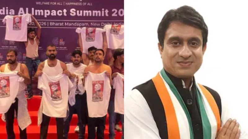 ಎಐ ಶೃಂಗಸಭೆಯಲ್ಲಿ ಶರ್ಟ್‌ಲೆಸ್ ಪ್ರತಿಭಟನೆ – ಯುವ ಕಾಂಗ್ರೆಸ್ ಮುಖ್ಯಸ್ಥಉದಯ್ ಭಾನು ಚಿಬ್ ಬಂಧನ
