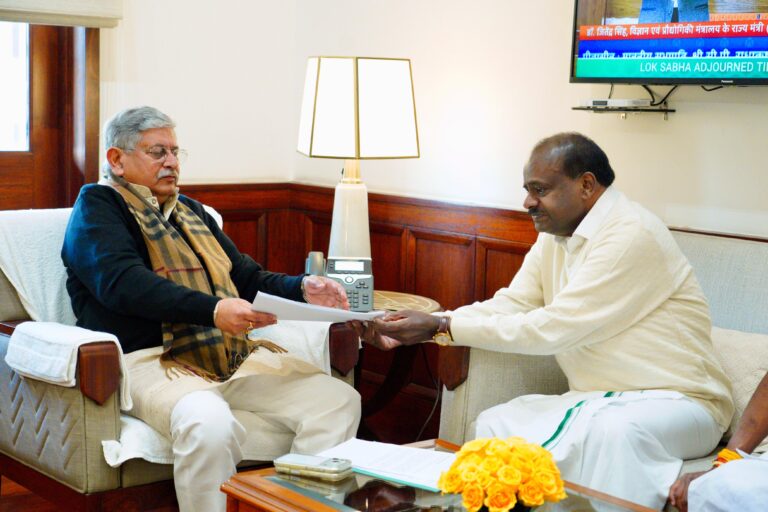 ಹಾಸನ ಮೆಗಾ ಡೇರಿ ವಿಸ್ತರಣೆಗೆ ಕೇಂದ್ರದ ನೆರವು: ಹೈನುಗಾರಿಕೆ ಸಚಿವರೊಂದಿಗೆ ಹೆಚ್.ಡಿ. ಕುಮಾರಸ್ವಾಮಿ ಚರ್ಚೆ